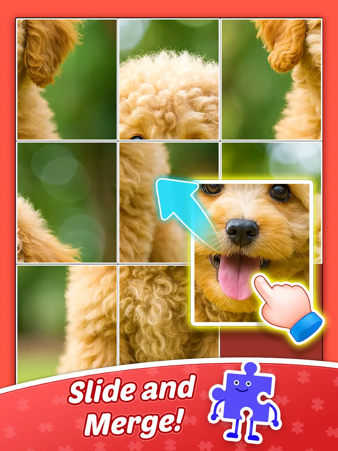 Puzzle pieces merging